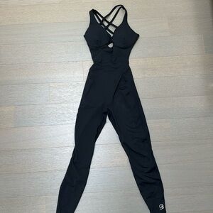 Bombshell Black Open Back BodySuit Size Medium